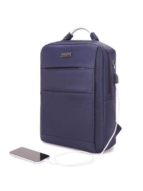 Kenneth Cole 20 Blue Medium Laptop Backpack