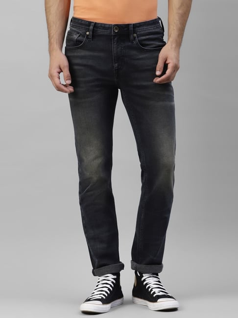 Royal Enfield Blue Regular Fit Jeans