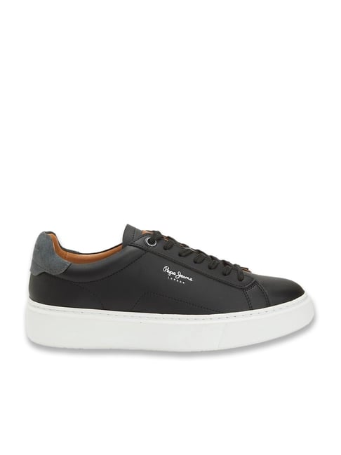 Pepe Jeans Men's Cup Sole Black Casual Sneakers