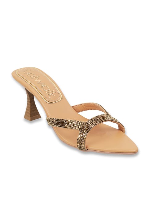 Buy Catwalk Women's Rustic Zing Thing Tan Stilettos for Women at