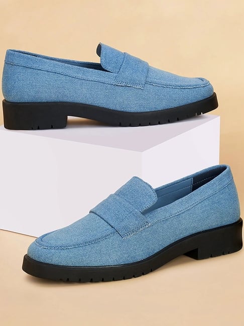 Forever Glam by Pantaloons Women's Blue Casual Loafers-picture-15