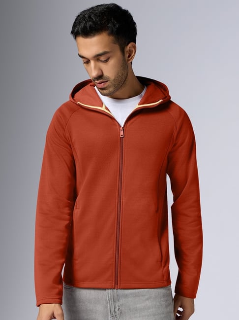 XYXX Auburn Red Regular Fit Solid Sweatshirt-picture-10