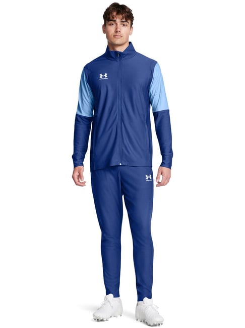 Under Armour Blue Slim Fit Logo Printed Tracksuit