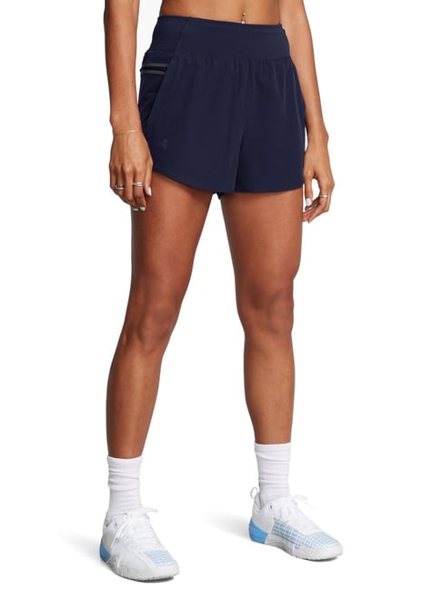 Under Armour Blue Loose Fit Sports Shorts-picture-37
