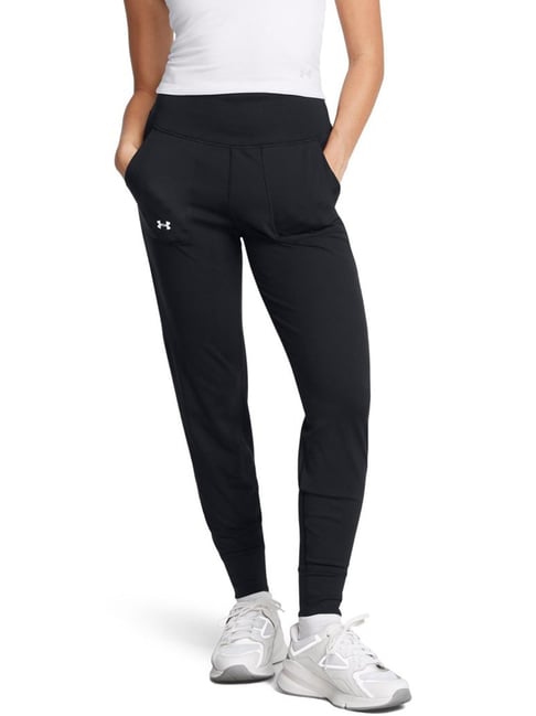 Under Armour Black Slim Fit Logo Printed Sports Joggers