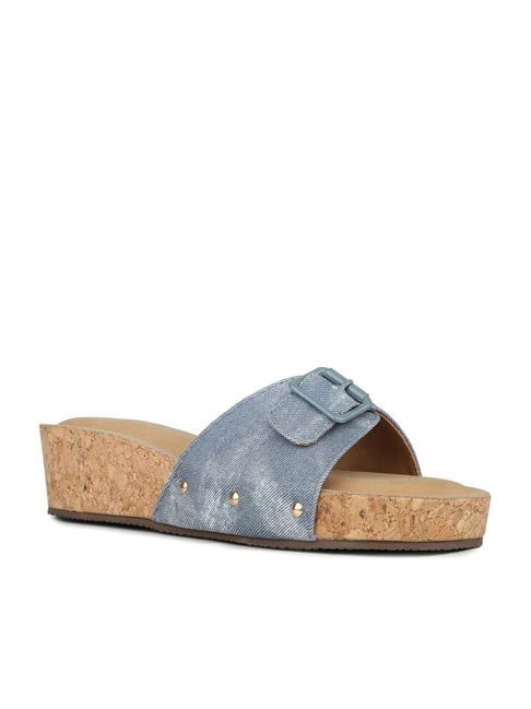 Inc.5 Women's Blue Casual Wedges-picture-25