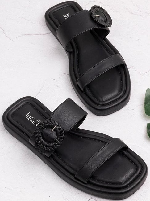 Inc.5 Women's Black Casual Sandals-picture-32