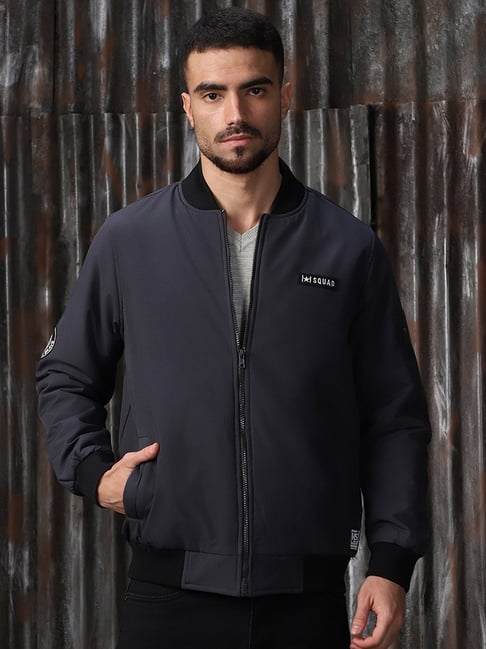 High Star Grey Relaxed fit Print Jackets-picture-10