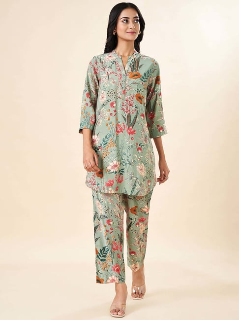 Rangmanch by Pantaloons Multicolored Printed Tunic Pant Set