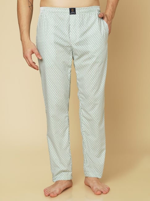Urban Scottish Green Cotton Blend Regular Fit Print Sleepwear-picture-42