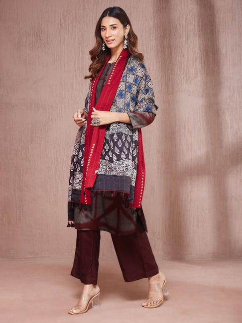 Fabindia Multicolour Regular Fit Printed Shawl