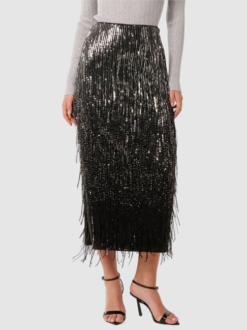 Forever New Aria Tassel Sequin Skirt