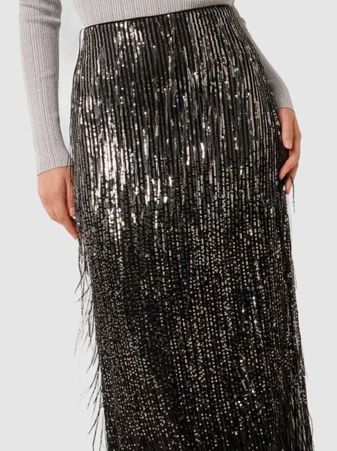 Forever New Aria Tassel Sequin Skirt