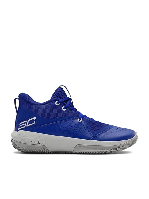 Buy Under Armour Men's SC 3ZER0 IV Blue Basketball Shoes for Men