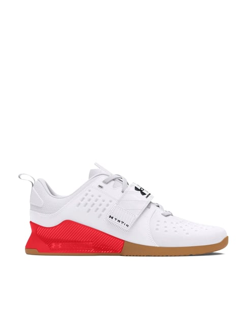 under armour men's reign lifter white training shoes