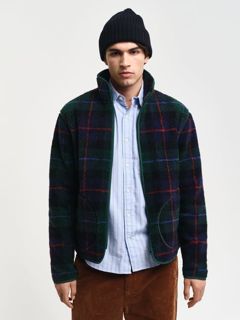 Gant Green Regular Fit Checks Jacket-picture-33