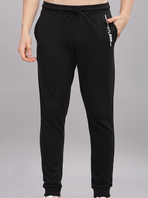 DOMIN8 Men Mid Rise Track Pants With Zipper Pockets-image-2