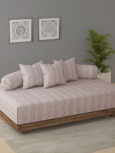 Swayam Ananda Brown Pure Cotton Abstract Diwan Set