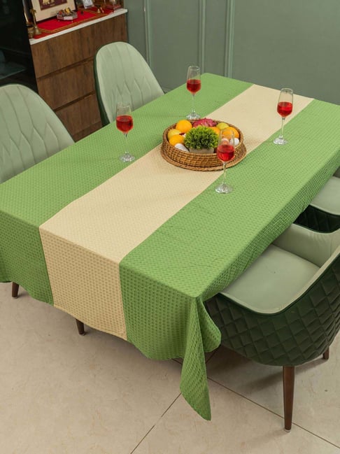 Urban Space Sage Green & Beige Cotton Unisex Green Table Linen Sets-picture-35