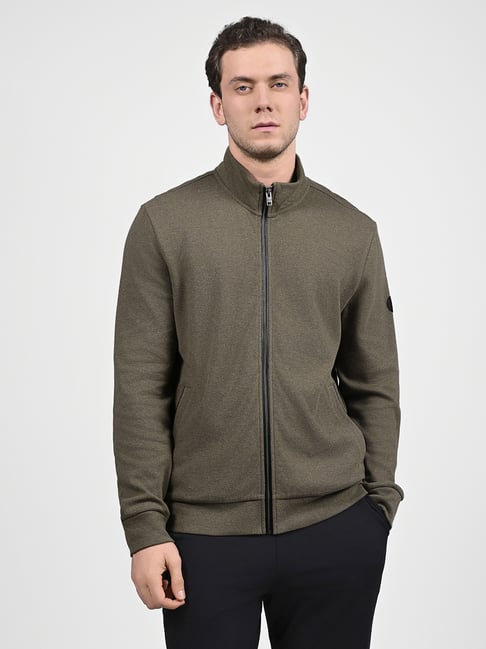 Skechers Grey Cotton Regular fit Jackets-picture-14