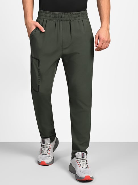 Skechers Green Polyester Slim fit Pants