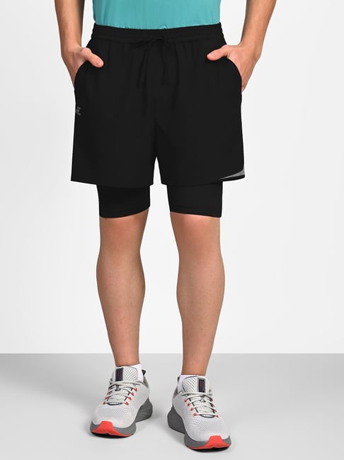 Skechers Black Polyester Regular fit Shorts-picture-44