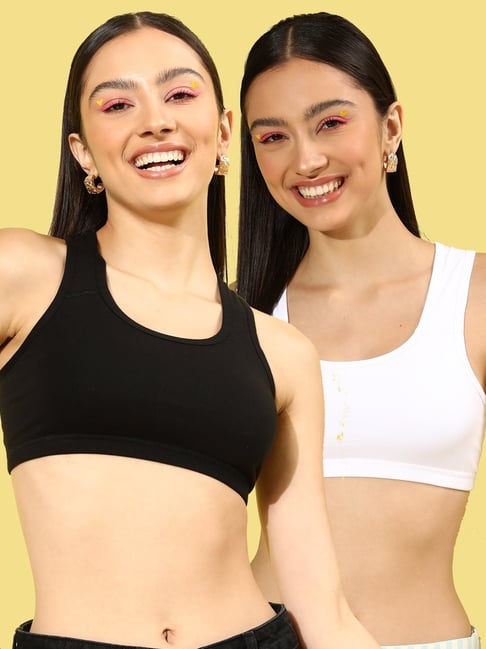 Leading Lady Peach Cotton Regular Fit Bras-Pack of 2-picture-28