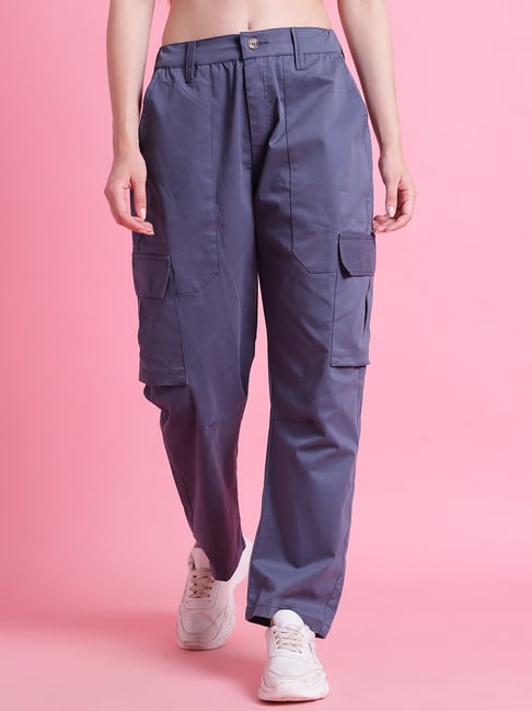 TAG 7 Blue Cotton Relaxed Fit Cargo-picture-46