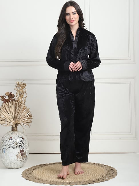 TAG Black Velvet Relaxed Fit Sleepwear