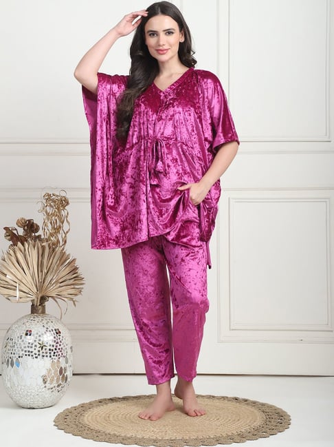 TAG Pink Velvet Relaxed Fit Sleepwear