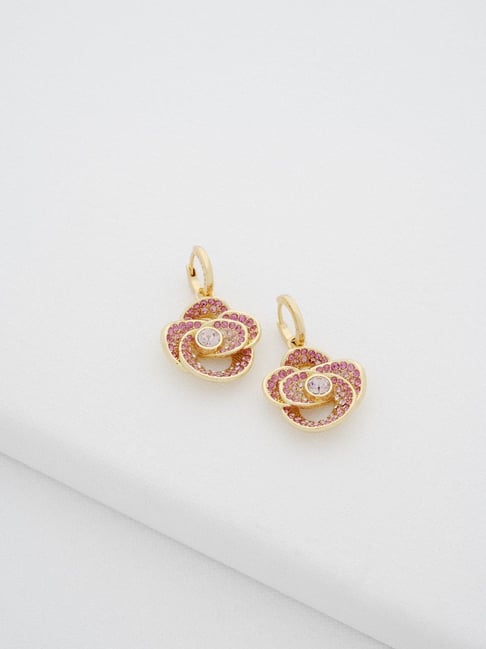 Ted Baker Crystal Flower Drop Earrings