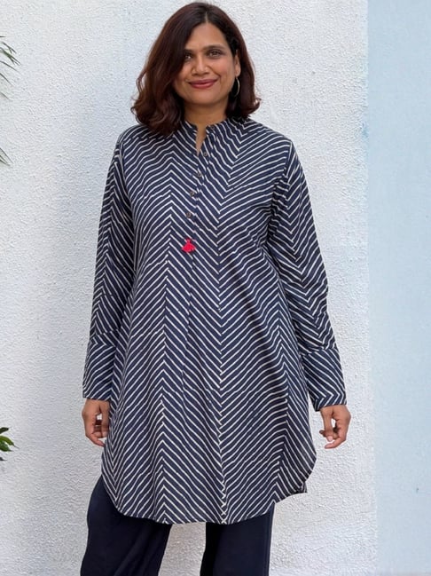 Chidiyaa Sumaira Block Printed Cotton Kurta-picture-22
