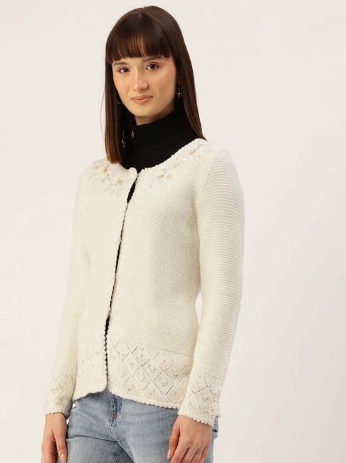 Apsley White Embroidered Cardigan-picture-45