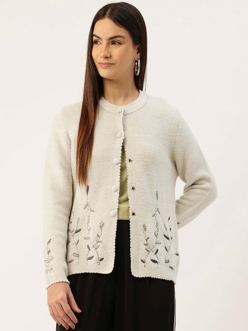 Apsley Beige Embroidered Cardigan-picture-36