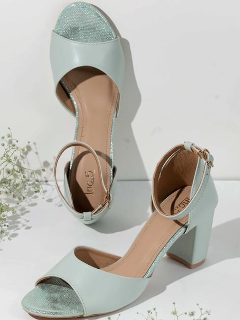 Inc.5 Women's Green Ankle Strap Sandals-picture-47