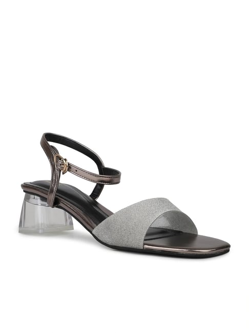Buy Women's Pewter Ankle Strap Sandals for Women at Best
