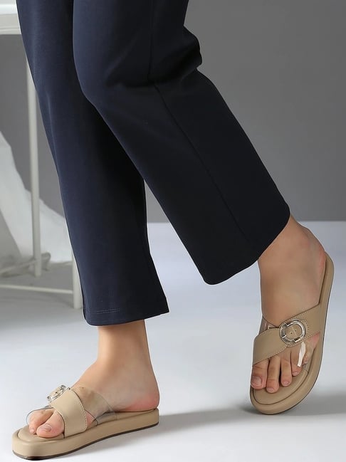 Inc.5 Women's Beige Cross Strap Sandals-picture-47