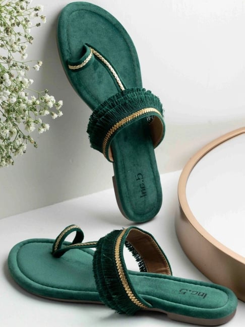 Inc.5 Women's Green Toe Ring Sandals-picture-40
