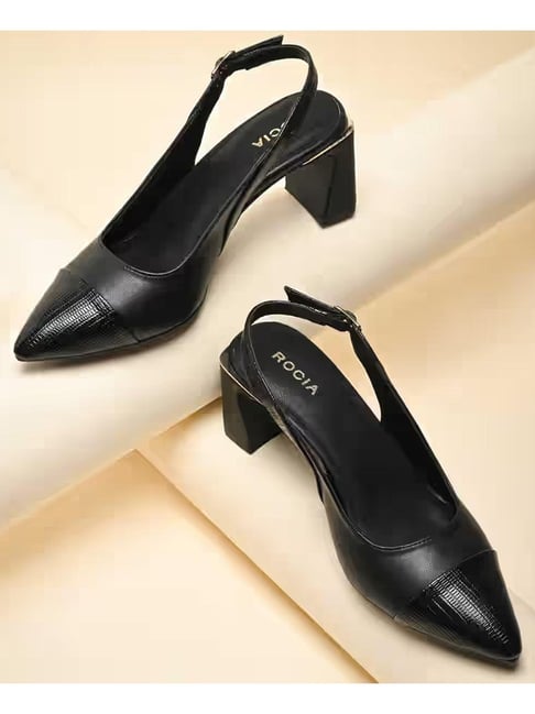 Rocia Women Workwear Black Shoe Slip-On-picture-21