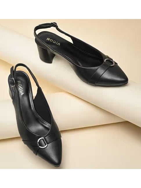 Rocia Women Workwear Black Shoe Slip-On-picture-17