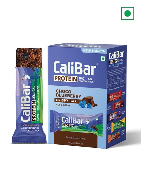 Calibar 10g Protein Bar - Choco Blueberry - Pack of 6