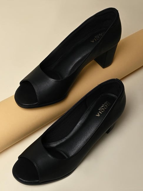 Rocia Women Workwear Black Shoe Slip-On-picture-20