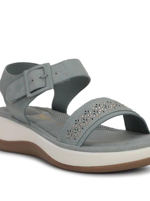 Bata Women Winter Light Green Sandals