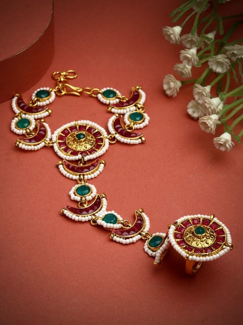 Panash Gold Plated Ring Bracelet