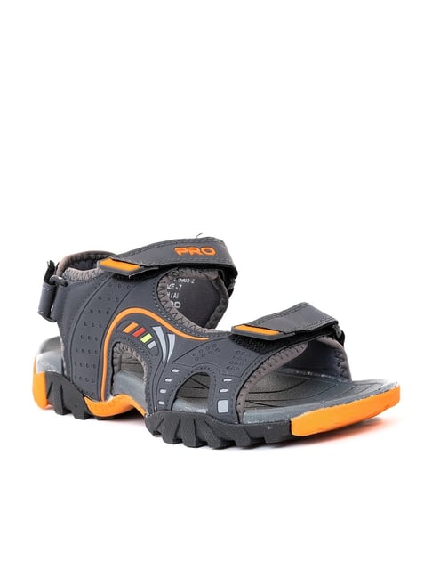 Buy Pro by Khadims Men's Grey Floater Sandals for Men at Best