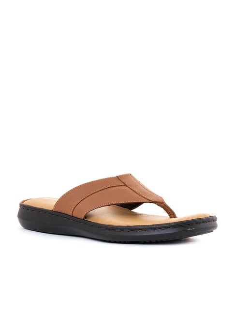 Buy British Walkers by Khadims Men's Brown Thong Sandals for Men