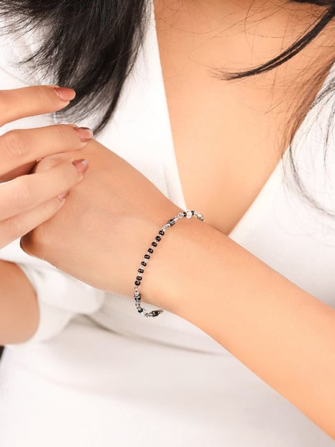 Silberry 925 Sterling Silver Gentle Mangalsutra Bracelet