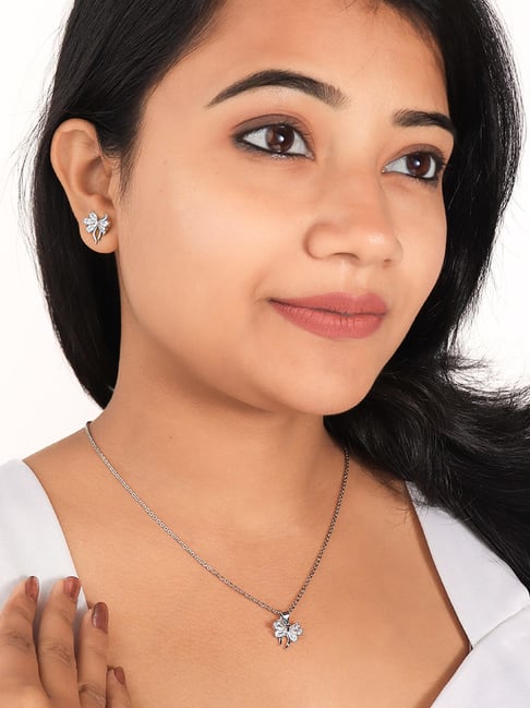 Silberry 925 Sterling Silver Butterfly Pendant Set-picture-41