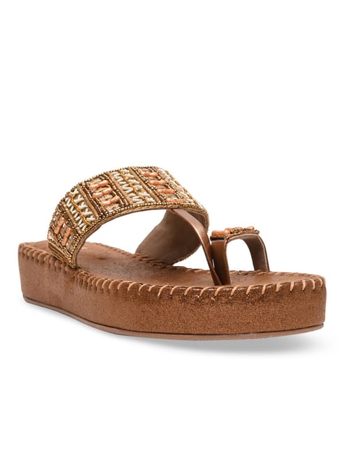 Rocia Women Wedding Antique Gold Sandal-picture-32