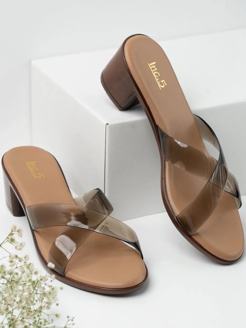 Inc.5 Women's Black Cross Strap Sandals-picture-15